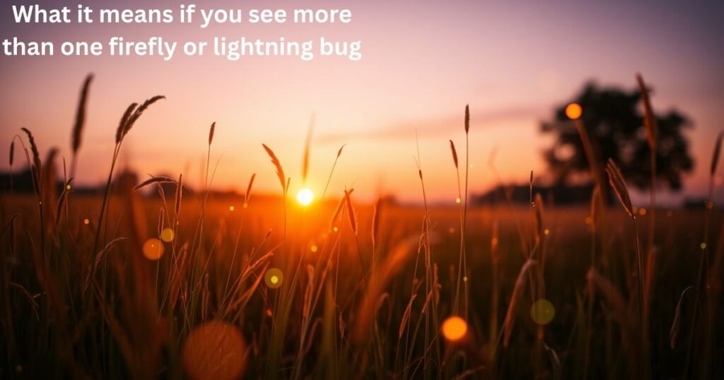 What it means if you see more than one firefly or lightning bug