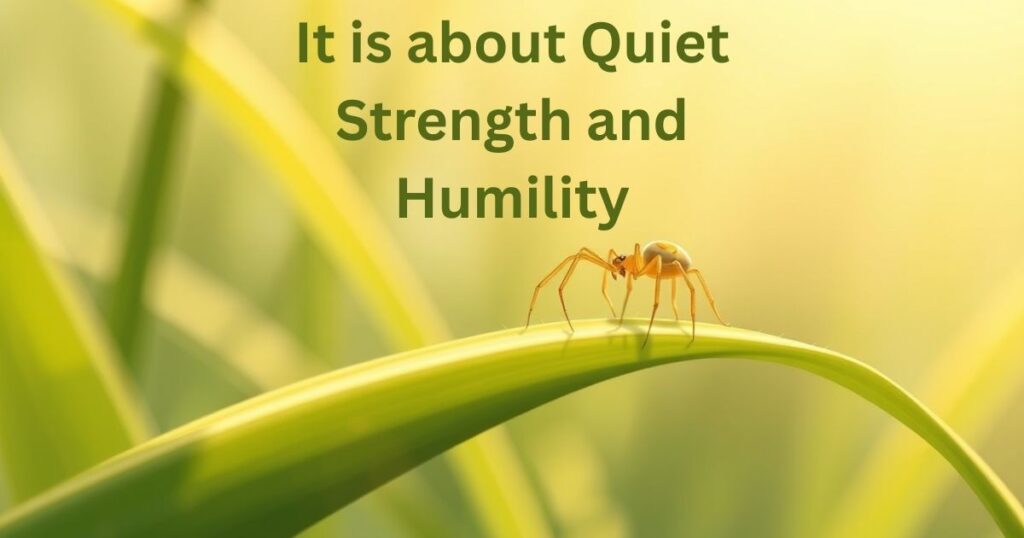 It is about Quiet Strength and Humility