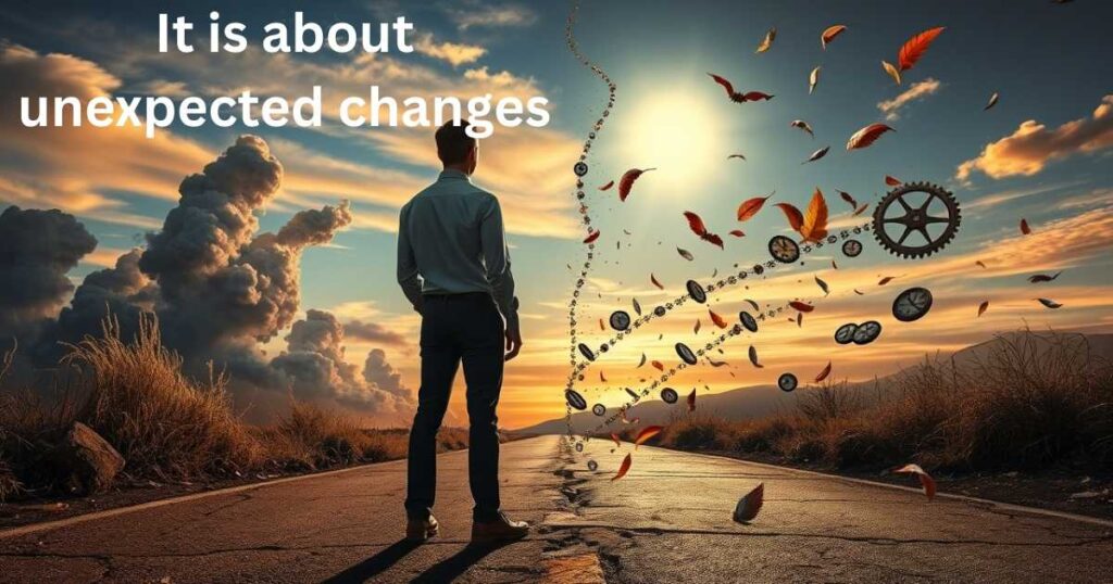It is about unexpected changes