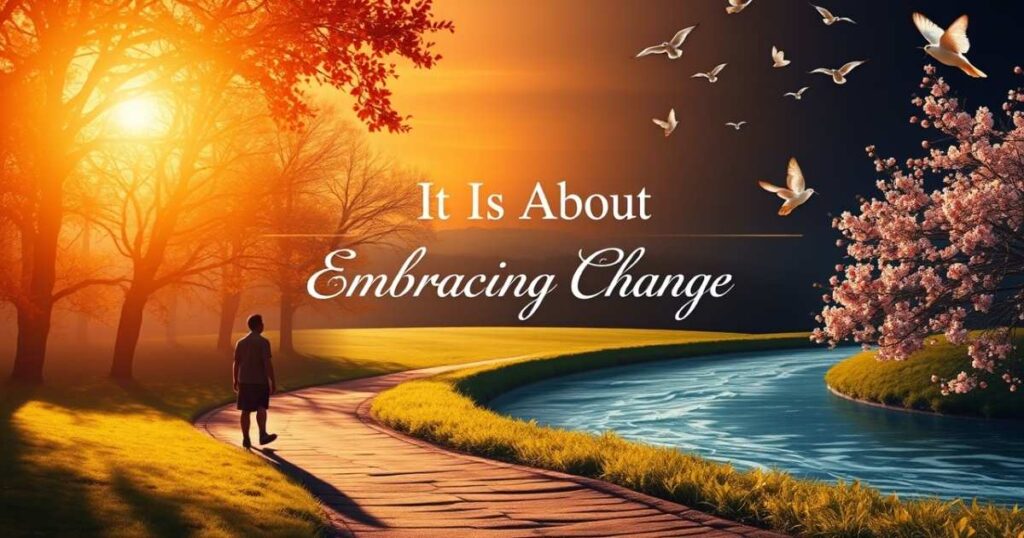 It is about Embracing Change
