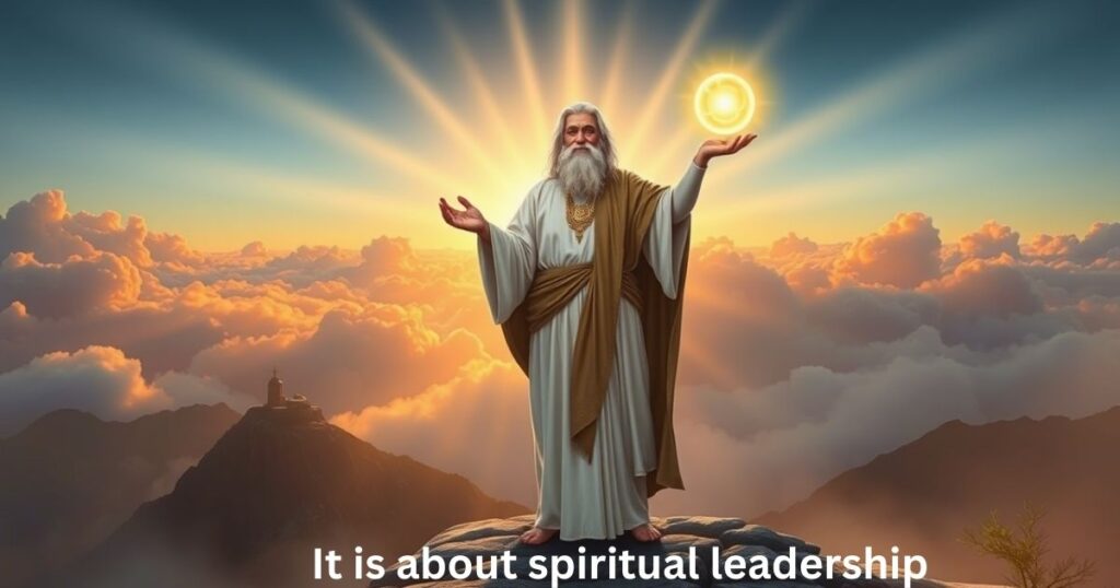 It is about spiritual leadership
