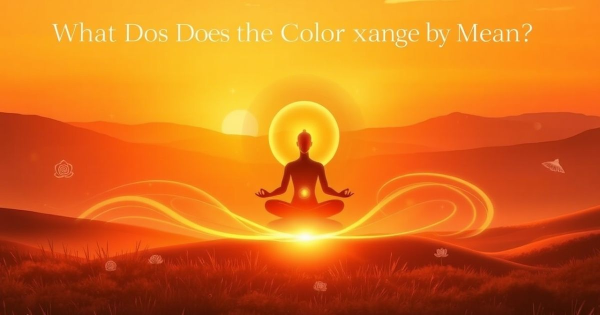 What Does The Color Orange Mean Spiritually
