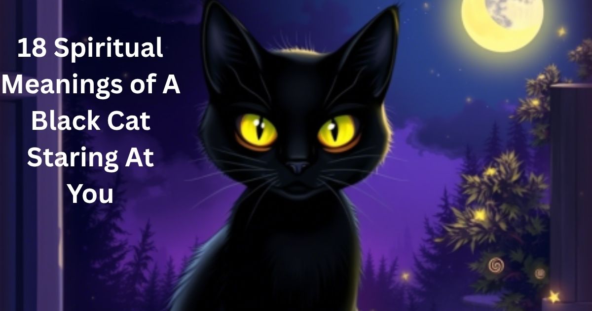 Spiritual Meanings of A Black Cat Staring At You