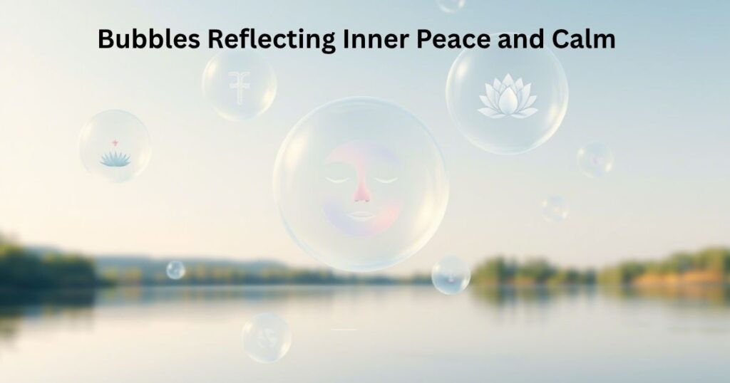 Bubbles Reflecting Inner Peace and Calm