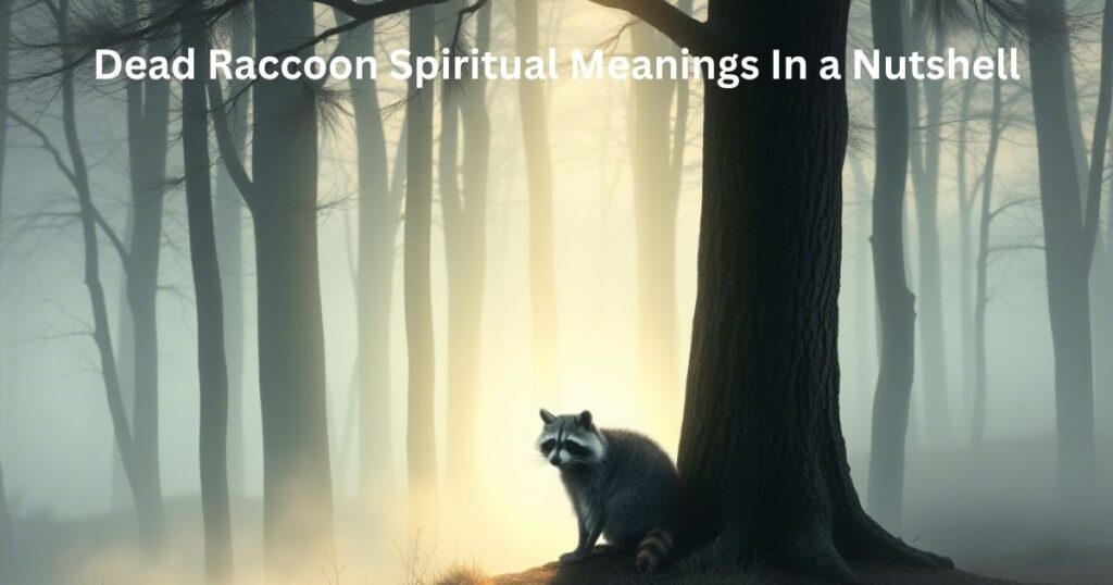 Dead Raccoon Spiritual Meanings In a Nutshell