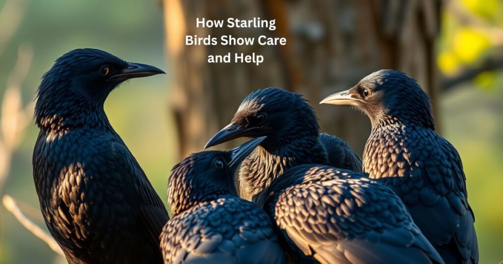 How Starling Birds Show Care and Help