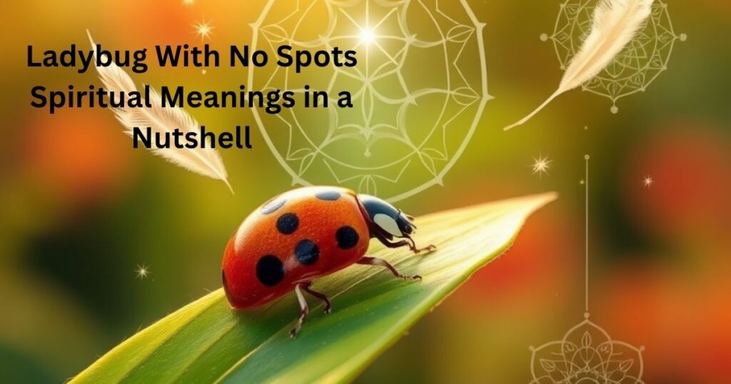 Ladybug With No Spots Spiritual Meanings in a Nutshell