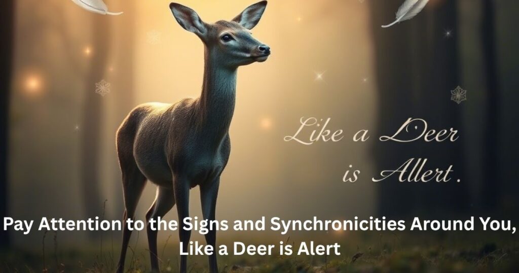 Pay Attention to the Signs and Synchronicities Around You, Like a Deer is Alert