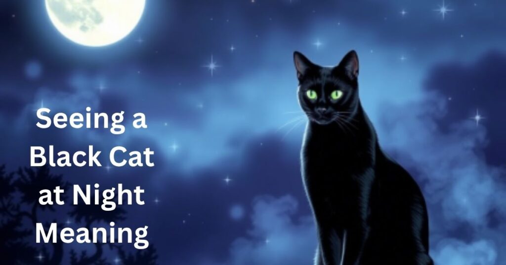 Seeing a Black Cat at Night Meaning