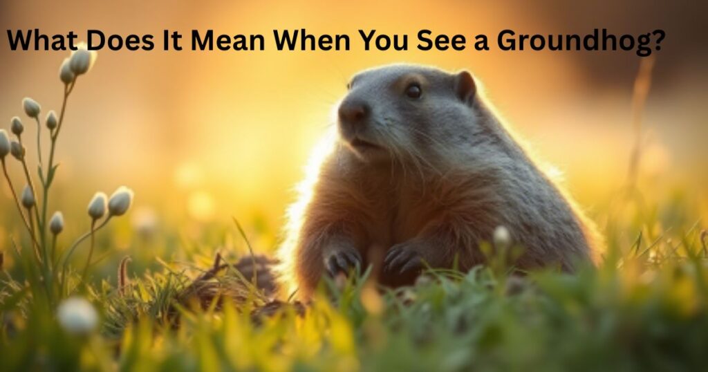 What Does It Mean When You See a Groundhog?