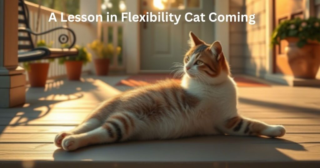 A Lesson in Flexibility Cat Coming