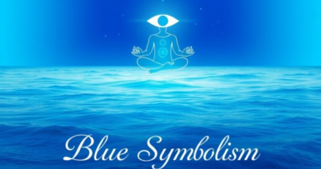 Blue symbolism.