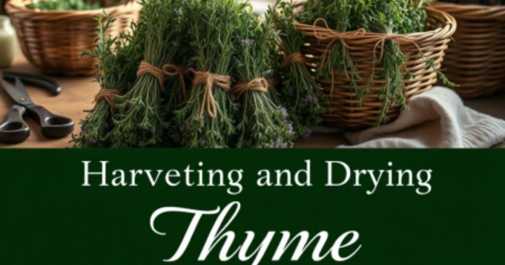  Harvesting and Drying Thyme: