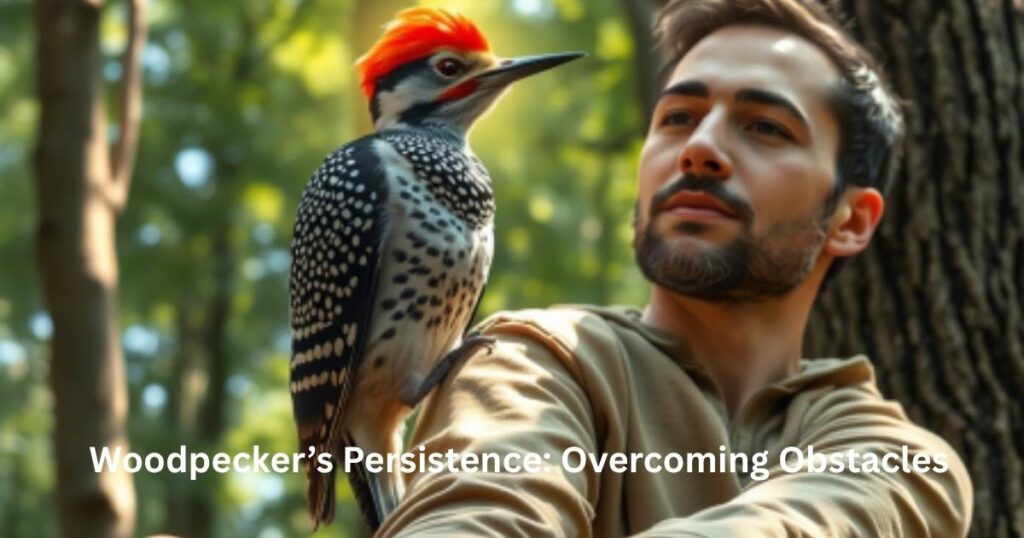 Woodpecker’s Persistence: Overcoming Obstacles
