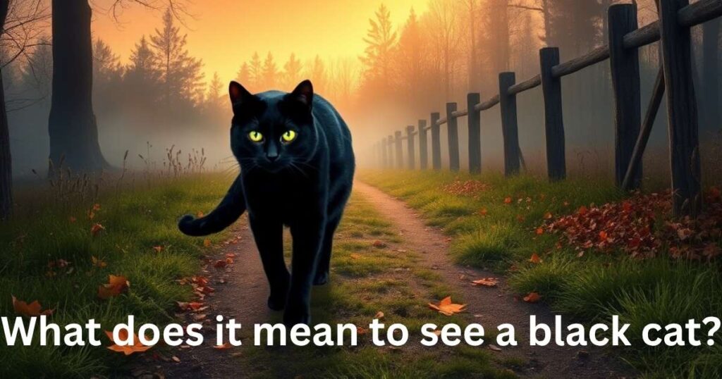 What does it mean to see a black cat?